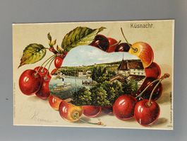 Litho Prägedruck PK / Küsnacht ZH Gelaufen 1905