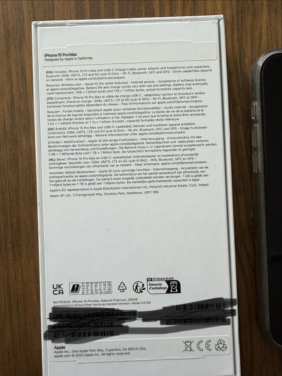 Apple Portables: Iphone 15 Pro Max 256 GB Silber – D'occasion à Zürich par arb_9qhc 4