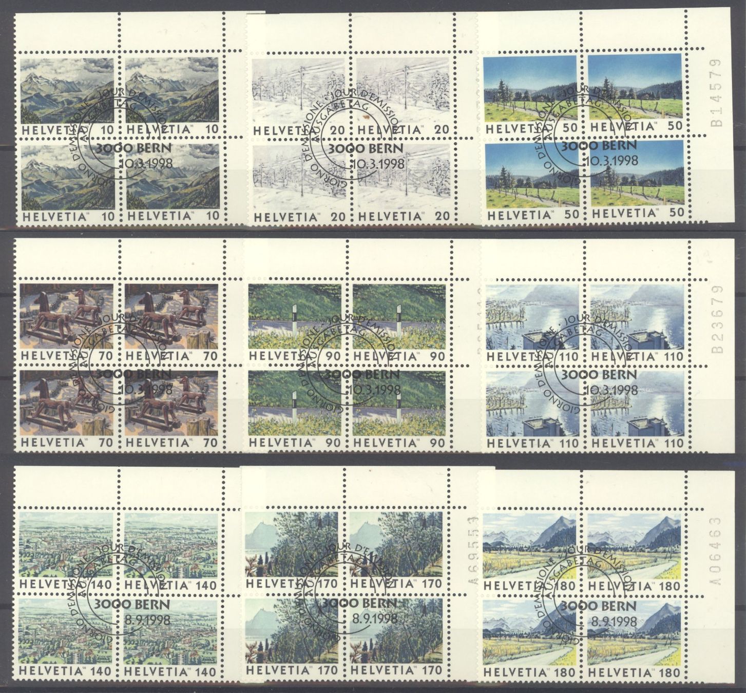 Tutti i francobolli: 1998, Sondermarken Bilder der Schweiz, ET – Usato da Willisau venduto da Vollstempel
