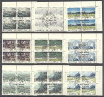 1998, Nr.943–951, Bilder der Schweiz, Viererblöcke, ET