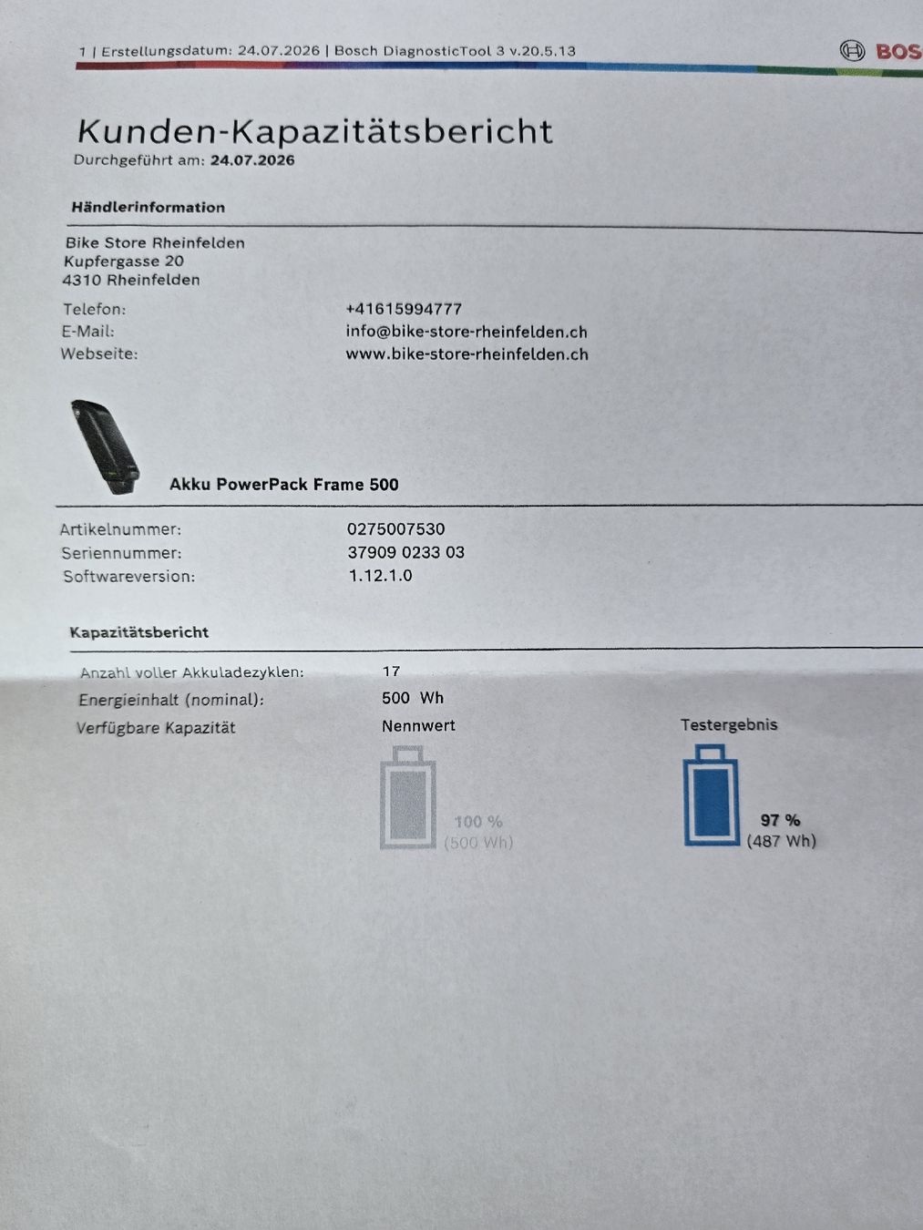 Bosch Akkus: Bosch Powerpack 500 Akku Gebraucht mit bericht. – Gebraucht aus Reinach BL von NadineBurger 3