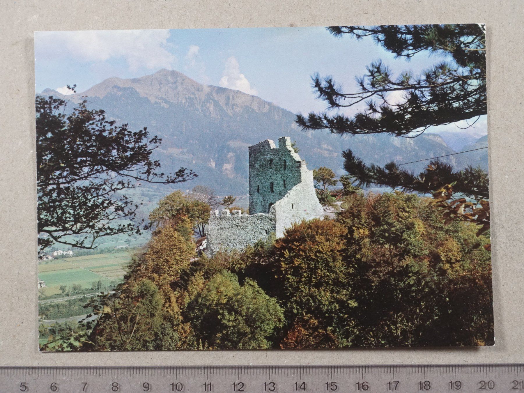 Ansichtskarten: Ruine Wartenstein, Vilan, 1995 – Gebraucht aus Lenzburg von fh1