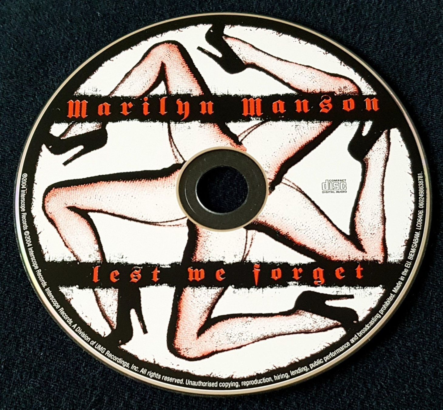 CD: Marilyn Manson – Lest We Forget - CD - 2004 - Interscope – Usato da Uster venduto da Zardodel 2