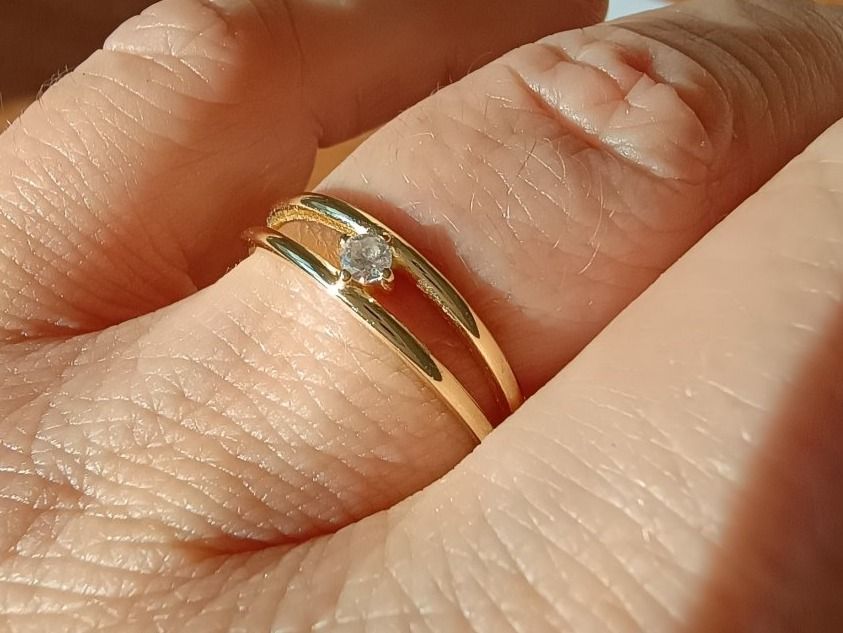 Ringe: Goldring mit Zirkon, Ana Luisa Grösse 7 – Neu (gemäss Beschreibung) aus Zürich von jona8859