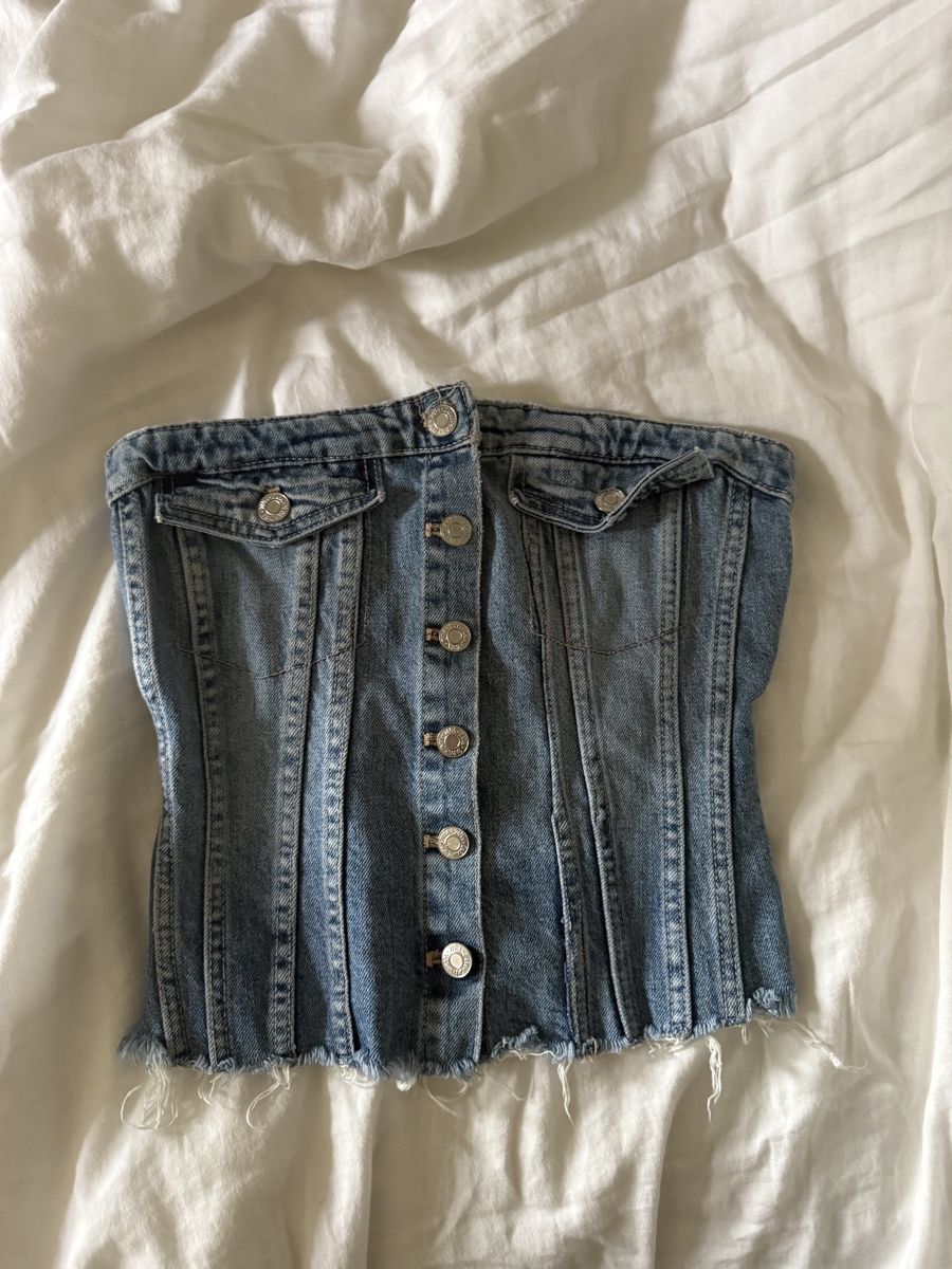 Zara Tops: Jeans corset top – Neu (gemäss Beschreibung) aus Winterthur von reb_z7k7 1