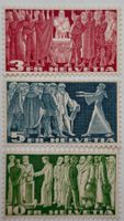 Satzmarken 216 - 218 1938 - 1955 Symbolische Darstellungen**