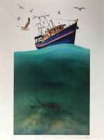 DRAS_ «Massive Fishing»_ ORIGINAL_ inspired to Banksy_
