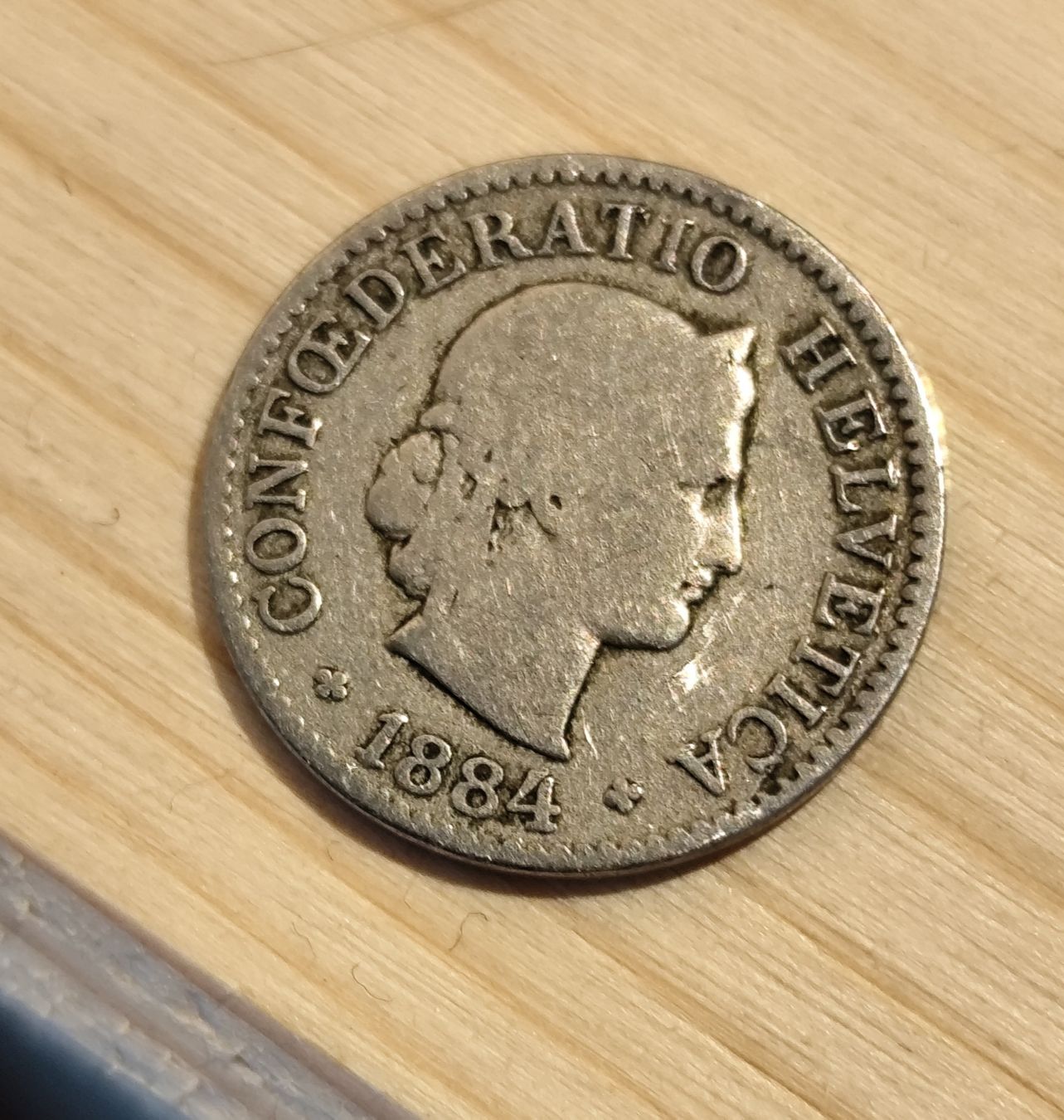 Tutti le monete: 5 Rappen aus 1884 – Usato da Flurlingen venduto da thinkfree
