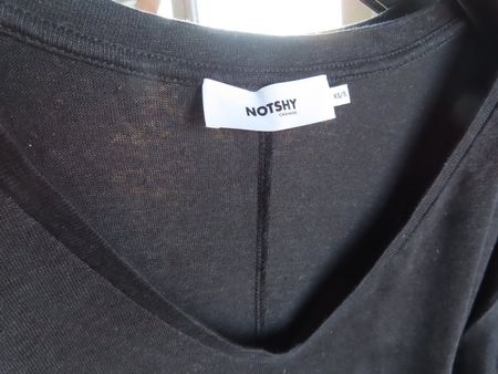 Notshy! schwarzes Leineshirt XS/S NP 119.- super schön!