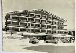 Montana -Vermala: Hôtel Mirabeau - Voitures devant 1965