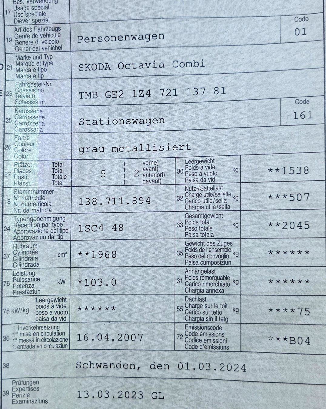 Skoda Automobili: Skoda Octavia TDi / DSG – Usato da Arbon venduto da .Tropxe. 9