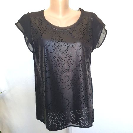 Haut noir manches courte – Zara- Gr. M