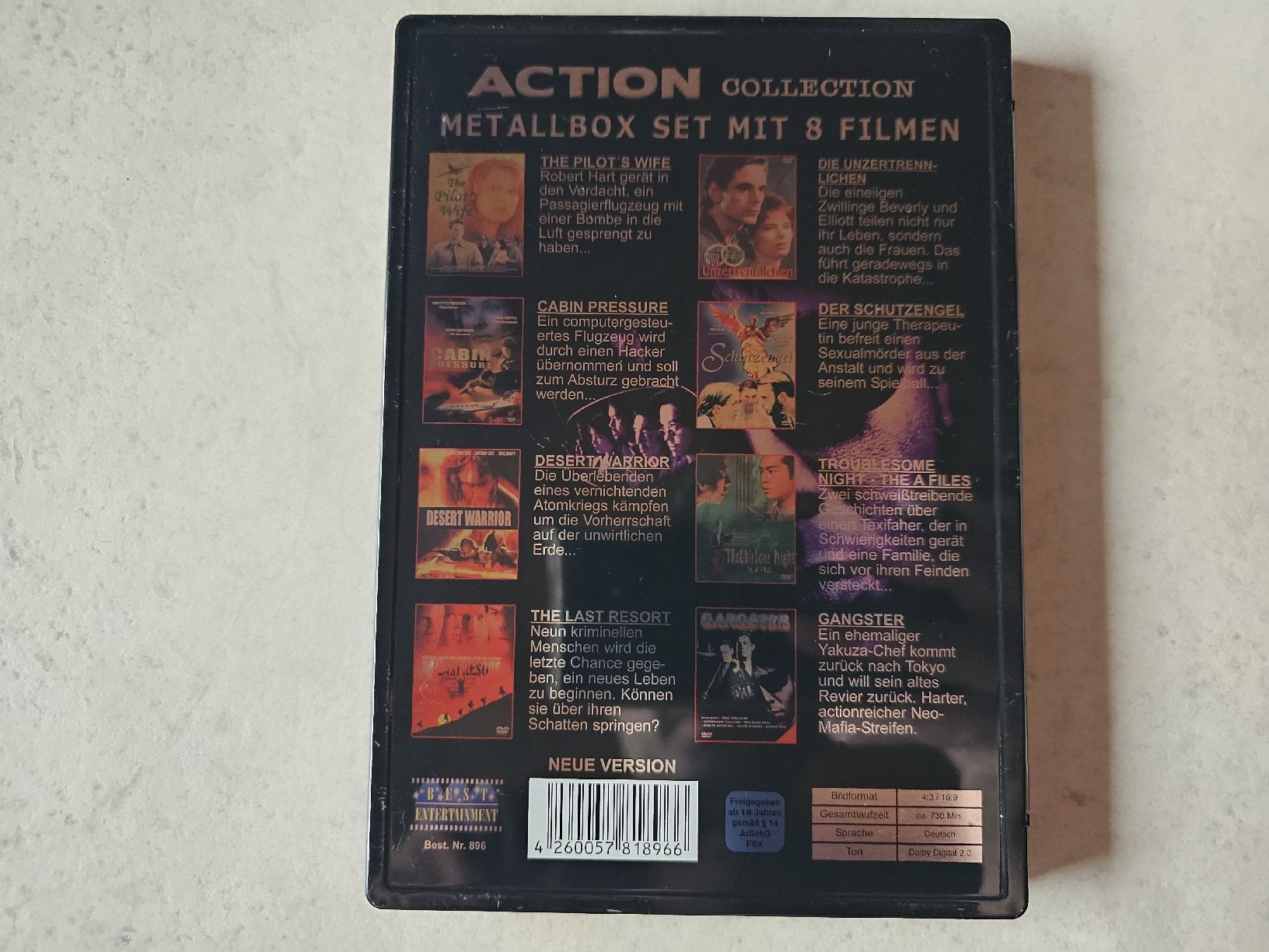 Tutti i DVDs: Action Collection  -  Metalbox Set mit 8 Filmen – Usato da Schneisingen venduto da backstore24 1