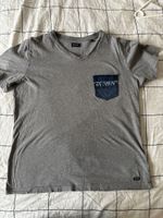 DIESEL GREY V-NECK T-SHIRT