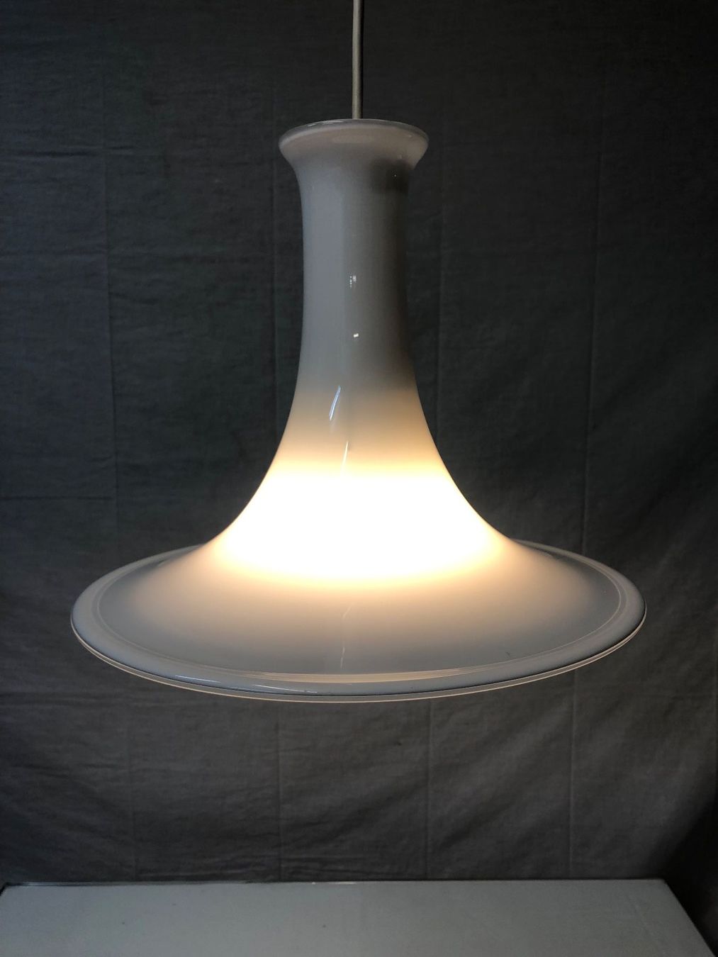 Holmegaard Lampadari & plafoniere: Holmegaard Mandarin Glas-Deckenleuchte 30cm – Usato da Brunnen venduto da Allerwaren 1