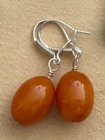⚫ 4 Paar Edelstein Ohrringe Set 925 SS Türkis Korallen Amber