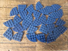 lego 30565 lot de 30 pièces Dark Blue Plate, Round Corner