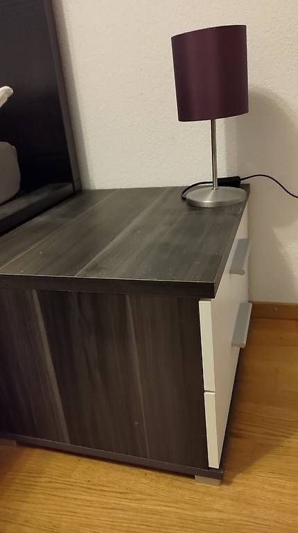 Letti: Lit double avec tiroirs, sommier, matelas et commodes – Usato da Chatonnaye venduto da scharf 3