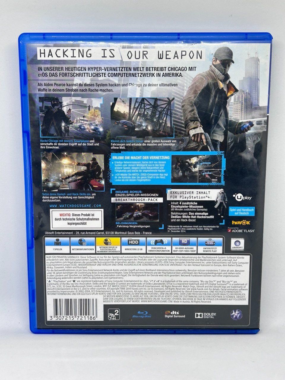 Sony Spiele: Watch Dogs: Special Edition per PS4 – Gebraucht aus Giubiasco von LorisVale 1
