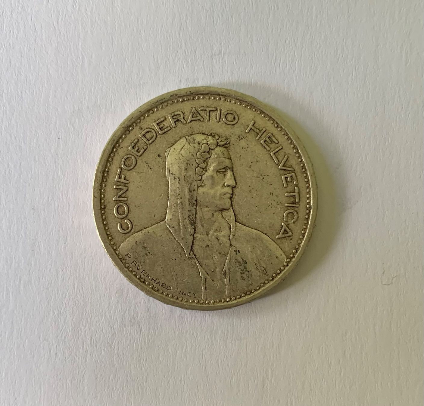 Alle Münzen: 5 Franken 1954 - Silber - Schweiz – Gebraucht aus Zürich von Apache4 1
