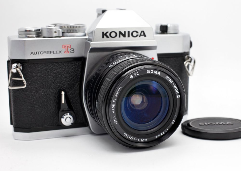 Konica Autoreflex T3 m. Sigma MC Mini-Wide II 28mm f2.8 6