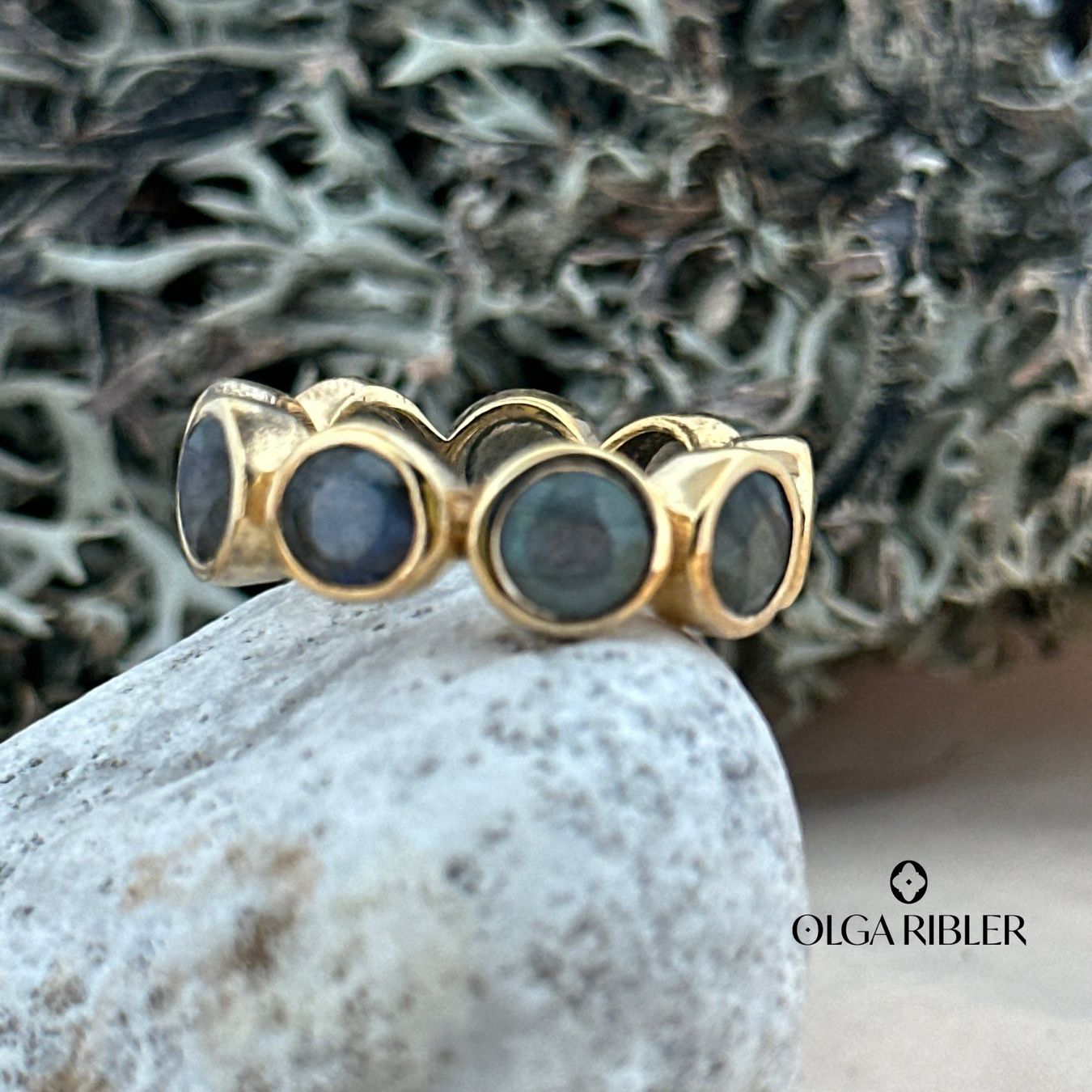 Olga Ribler Bagues: Memory Silber Ring 925 Grösse 59 Labradorite – Neuf (Voir description) à Luzern par Schmuckoutlet 2