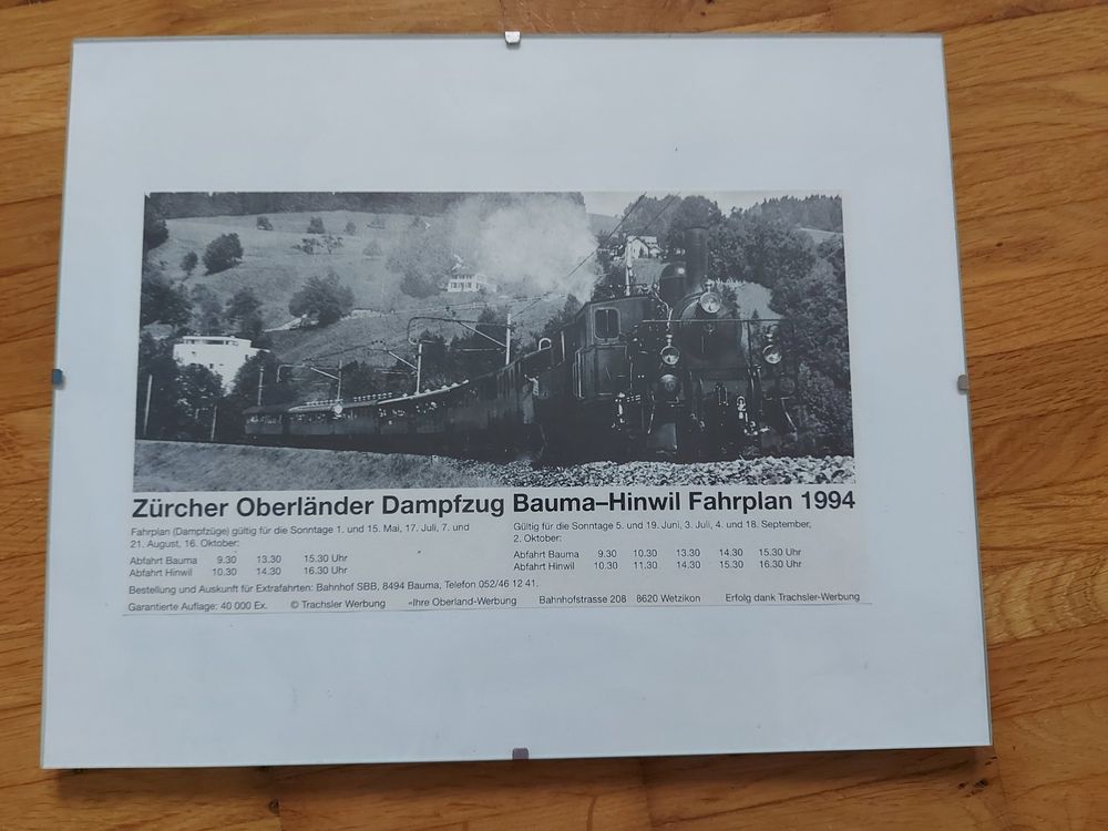 Bauma - Hinwil Fahrplan 1994 | Kaufen auf Ricardo
