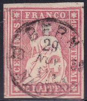 1854/62 STRUBEL Zst.Nr.24D