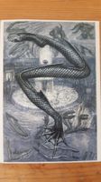 H.R. Giger Postkarte von Lithografie Fisch 1992