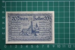 currency voucher austria zell ad pram 20 heller 1920