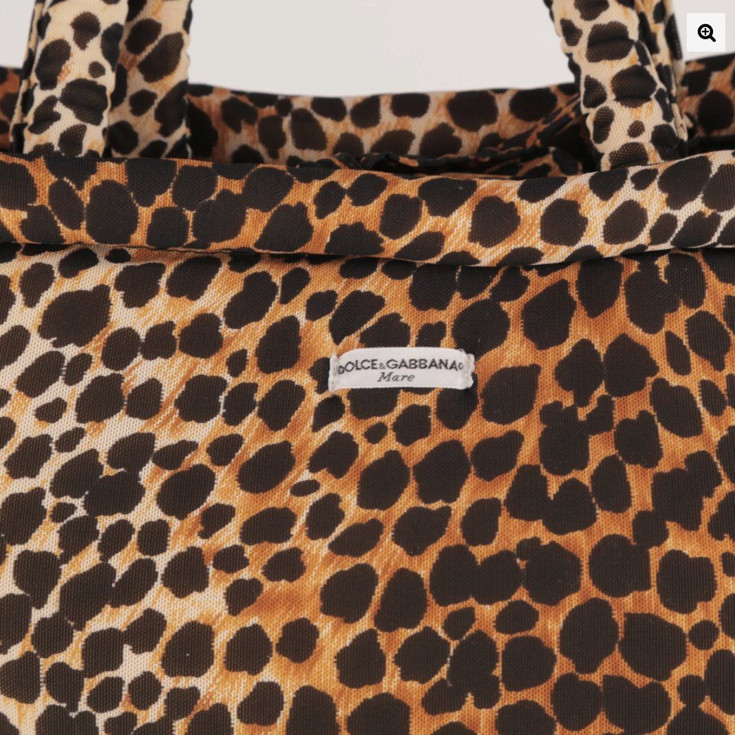 Dolce & Gabbana Borse da donna: Cabas Mare en nylon léopard Dolce & Gabbana – Usato da Delémont venduto da Le38.shop 1
