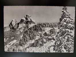 Drahtseilbahn Stoos Schwyz Bergstation dat. 1958