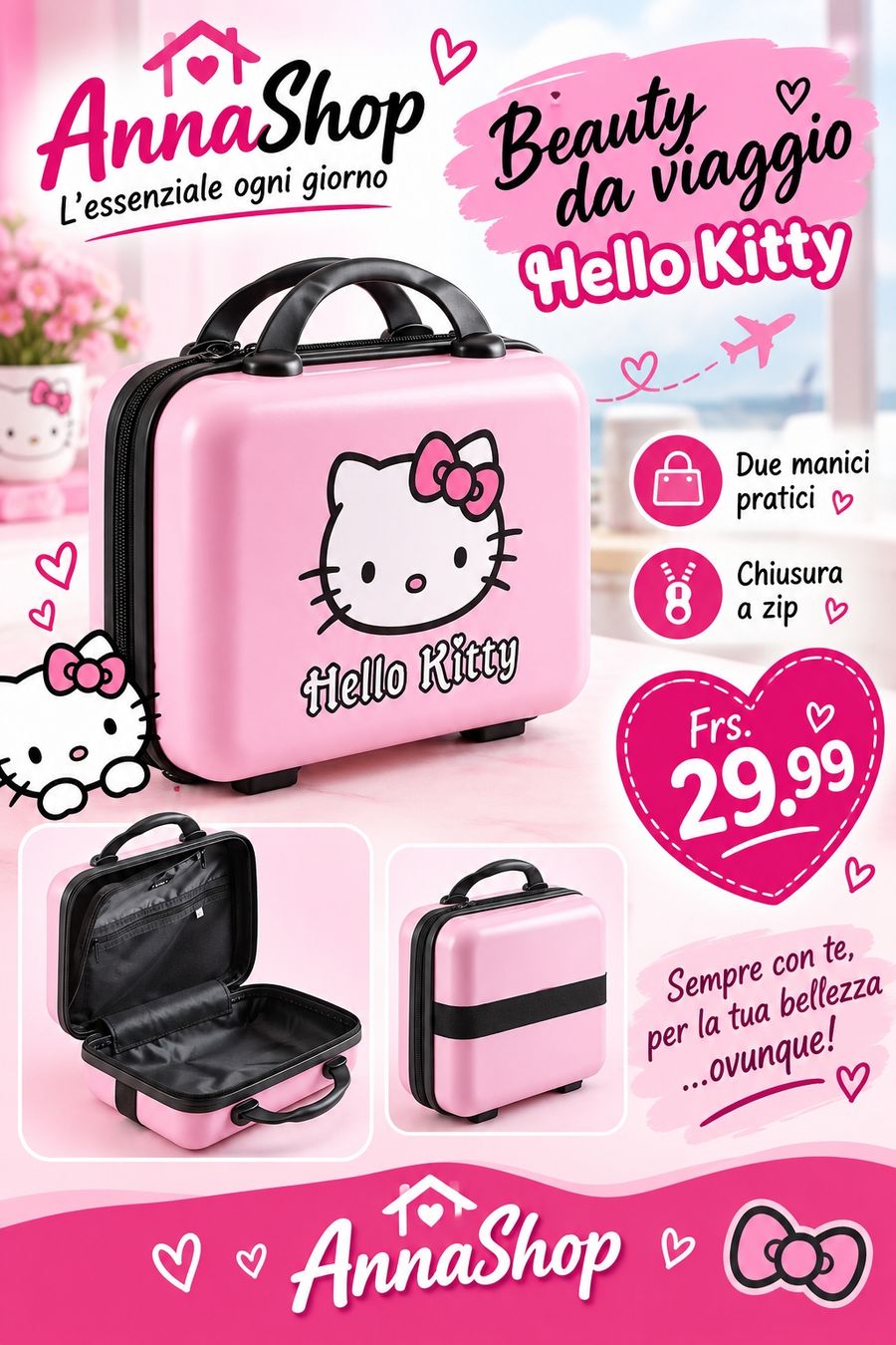 Valigie & Borse: Beauty Hello Kitty – Nuovo e nell'imballaggio originale da Contone venduto da AnnaShop26