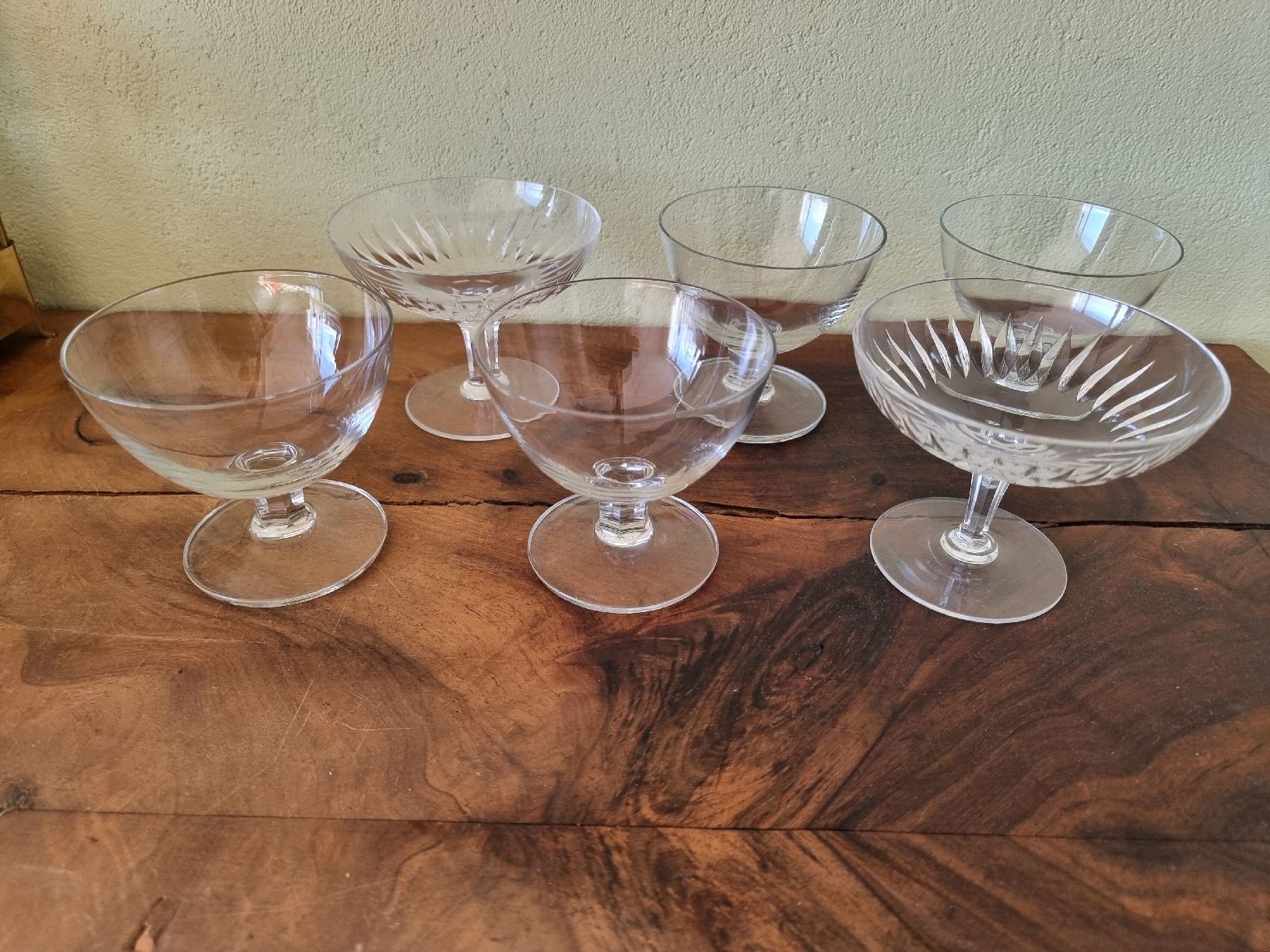 Gläser: 6 Vintage Champagner Gläser Dessertgläser – Gebraucht aus himmelried von bribuli