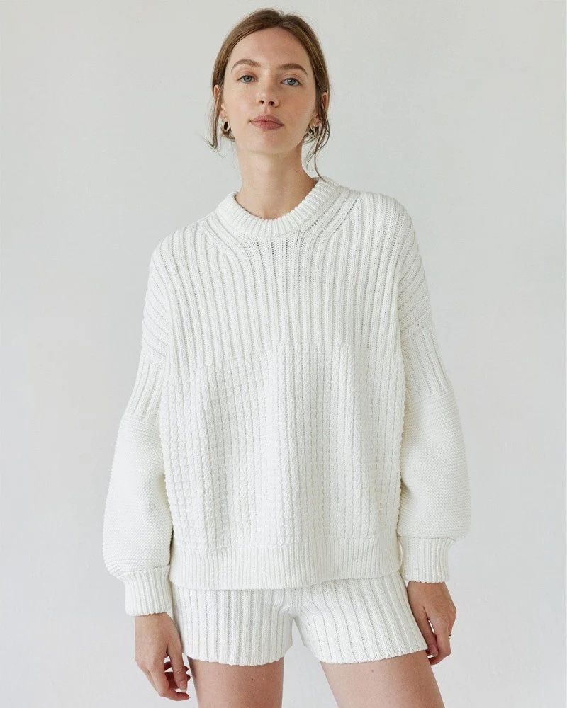 Pullover & Sweatshirts: The knotty ones Delcia Pullover weiss 100% Baumwolle – Gebraucht aus Winkel von Zimtguetzli 2