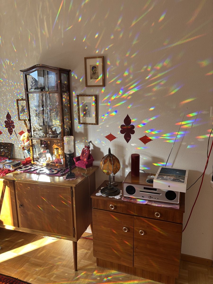 Lampes: Kristall Kronleuchter Messing, Edel-Vintage – D'occasion à Bern par Bagira40 6
