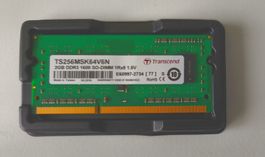 2GB Transcend DDR3 1600 SO-DIMM Modul (RAM)