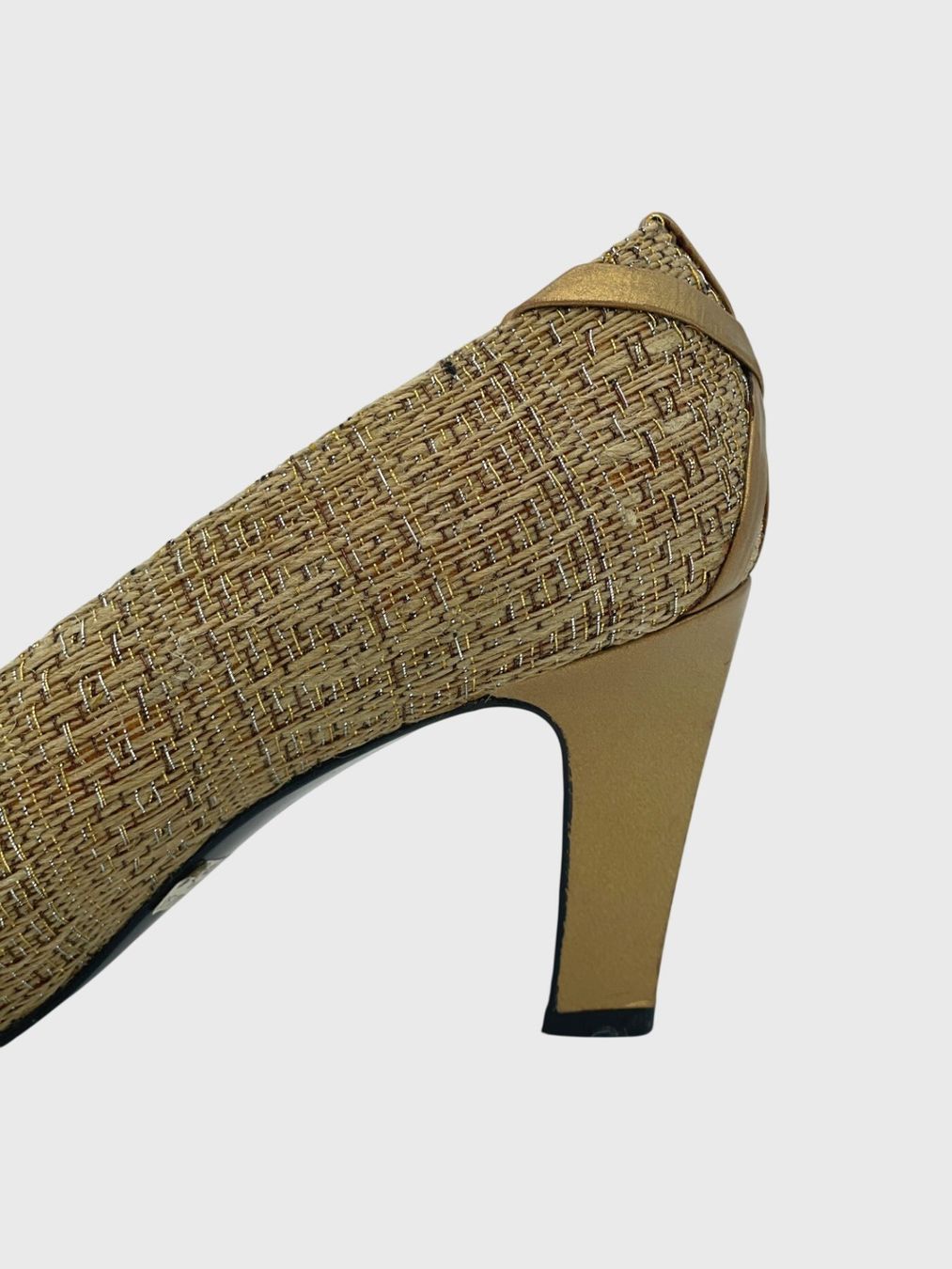 Stuart Weitzman Scarpe da donna: Stuart Weitzman Woven Lame Pump EU 38 Metallic – Usato da Zürich venduto da shoe_shop 5