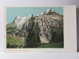 Mürren , Eiger , Mönch und Jungfrau