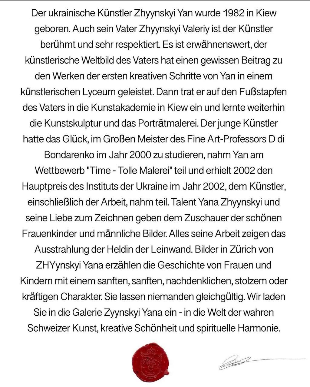 Tableaux: Original Gemälde Schweizer Tracht Zhynskyi Yan – Neuf (Voir description) à Aathal-Seegräben par Ru.Fi 2