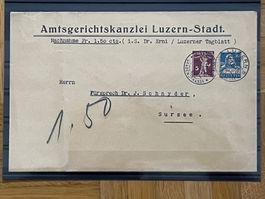Zweifärber, Luzern Grabenstrasse - Sursee, Tell, Tellkn 1915