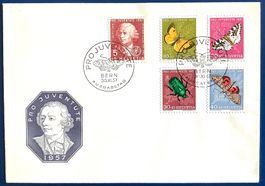 1957 - FDC Pro Juventute ohne Adresse