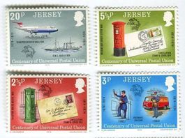 Briefmarken "Briefkasten". Jersey