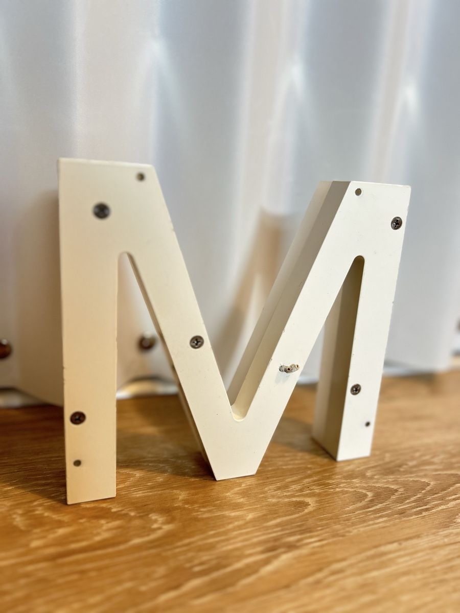 Alle Dekorationen: Buchstabe M Weiss 3D Deko 17cm Höhe – Gebraucht aus Schaffhausen von Alinas-Kinderwelt 2