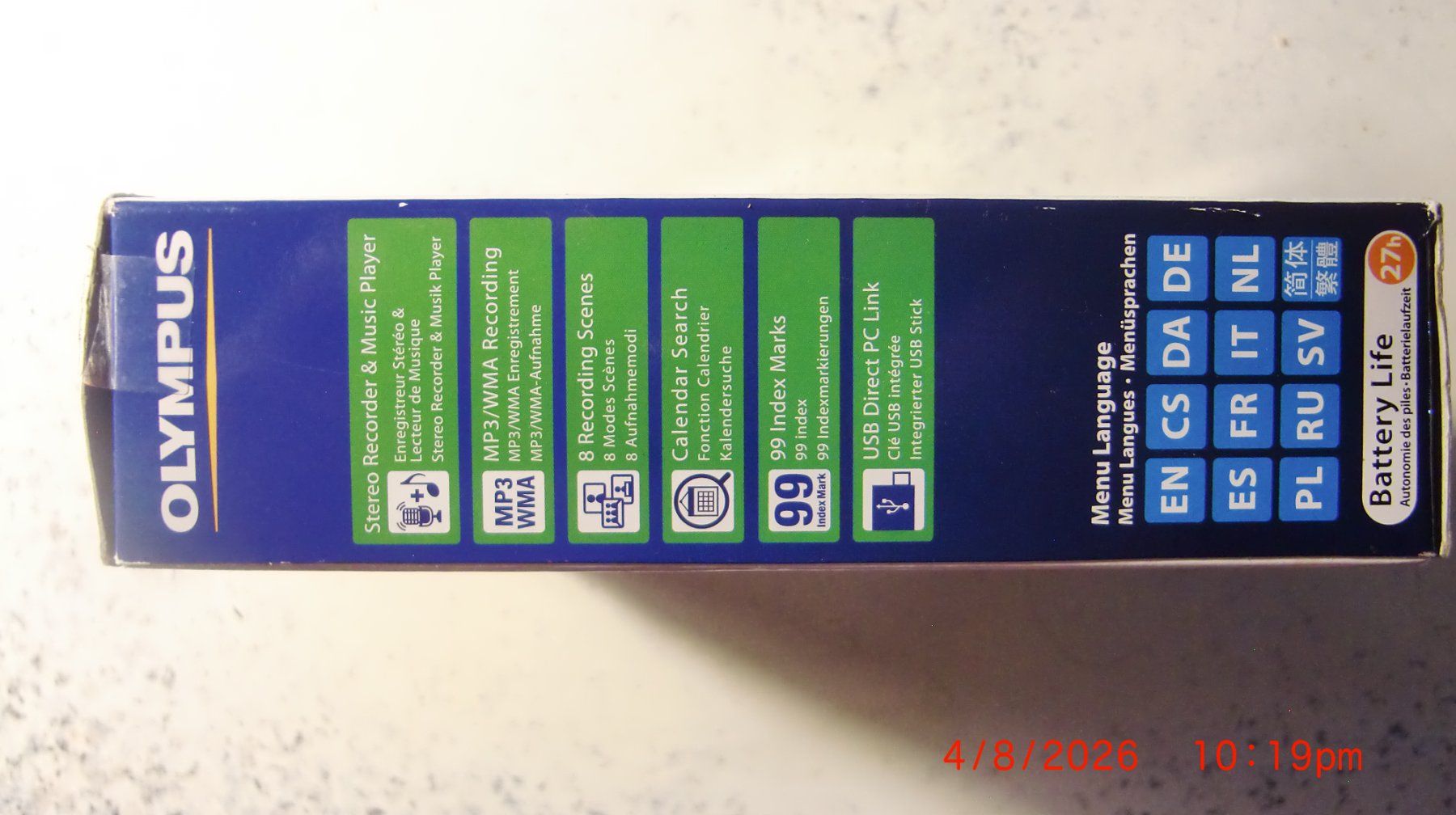 Olympus Enregistreurs: Olympus WS-811 Voice Recorder – Neuf avec emballage d'origine à Obergerlafingen par danibutton 2