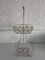 Etagere / Früchte-Gemüse Korb / Metall / Shabby Chic