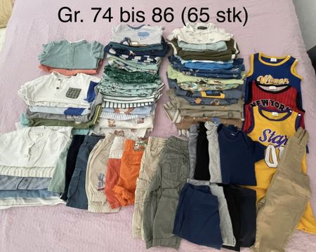 Junge kleiderpacket Größe 74-86 (65stk)