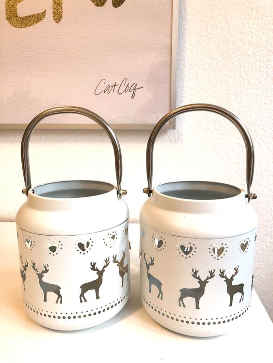 ELAYARD Teekanne Set Mit Schneemann Motiv - 550ml Keramik Kanne Mit 2 Tassen Rot