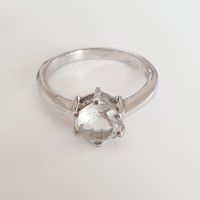 Silberring 925 mit Zirkonia Stein Ringgrösse 17.8 mm