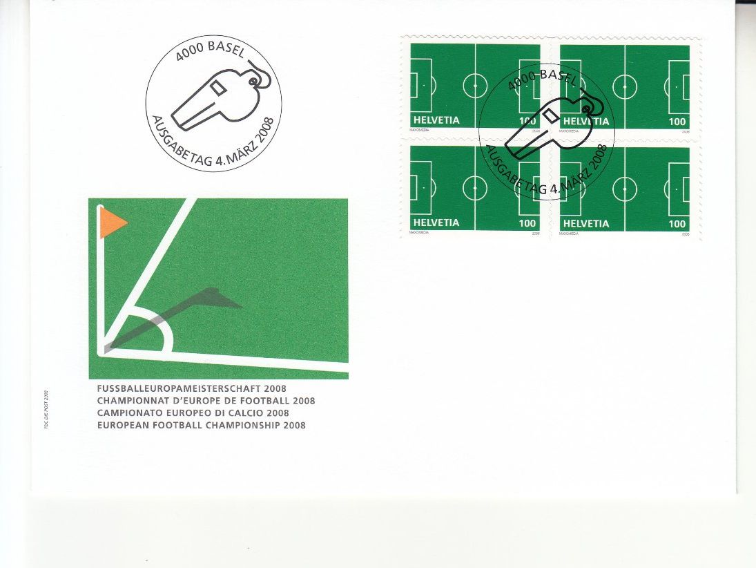 Alle Briefmarken: SBK 1264B im 4er-Block FDC – Gebraucht aus Bürglen TG von StampGraf